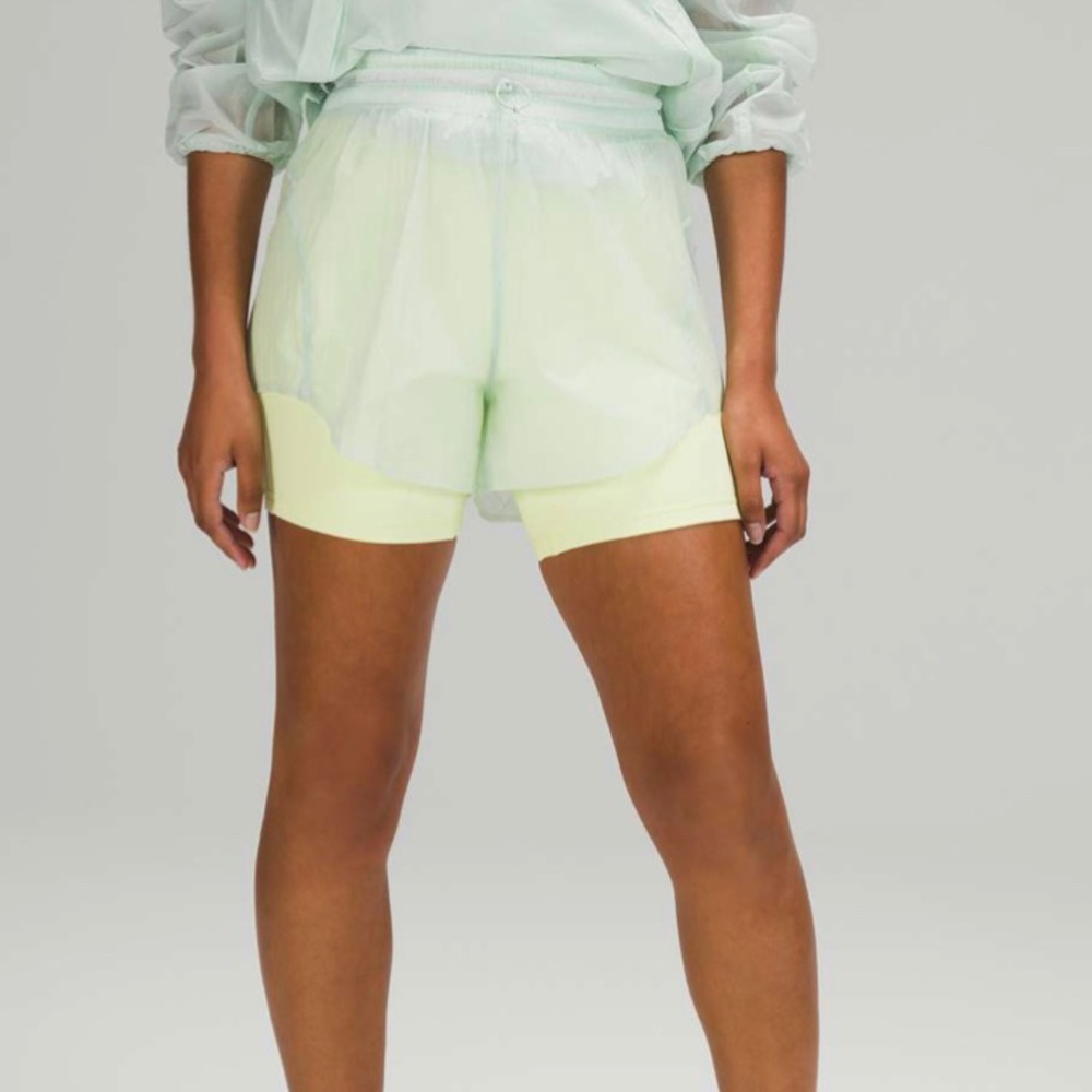 Lululemon Step Out High Rise Short NWT Ocean Air Size 4 - Picture 4 of 17